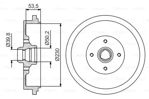 спирачен барабан BOSCH 0 986 477 257