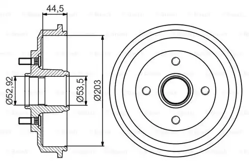 спирачен барабан BOSCH 0 986 477 266