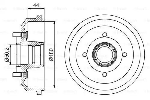 спирачен барабан BOSCH 0 986 477 269