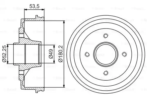 спирачен барабан BOSCH 0 986 477 270