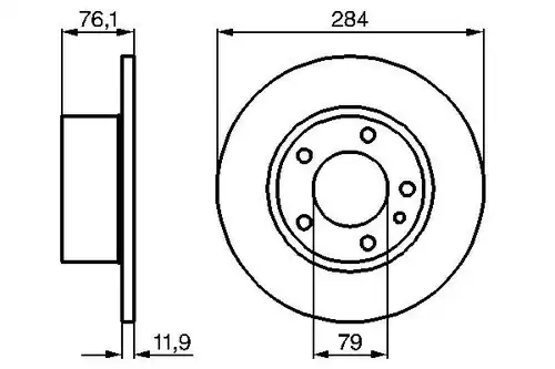 спирачен диск BOSCH 0 986 478 037