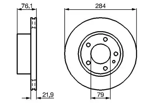 спирачен диск BOSCH 0 986 478 043