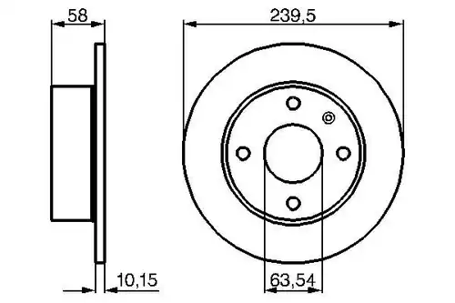 спирачен диск BOSCH 0 986 478 072