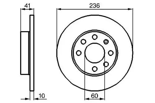 спирачен диск BOSCH 0 986 478 080