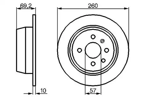 спирачен диск BOSCH 0 986 478 086