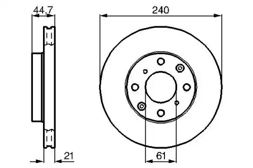 спирачен диск BOSCH 0 986 478 115