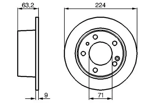 спирачен диск BOSCH 0 986 478 141