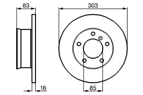 спирачен диск BOSCH 0 986 478 189