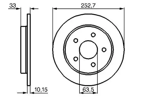 спирачен диск BOSCH 0 986 478 196