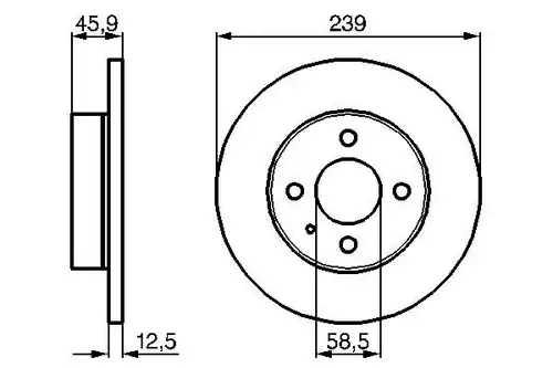 спирачен диск BOSCH 0 986 478 212