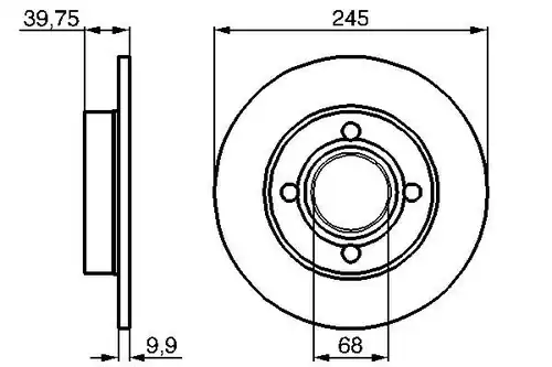 спирачен диск BOSCH 0 986 478 216