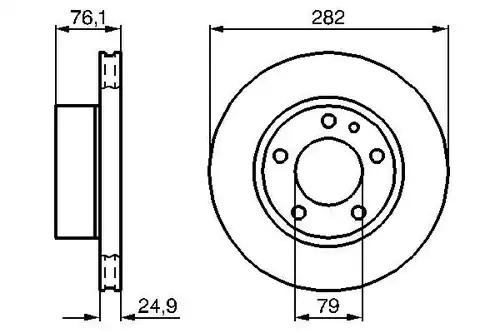 спирачен диск BOSCH 0 986 478 217