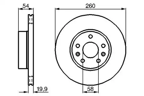 спирачен диск BOSCH 0 986 478 218