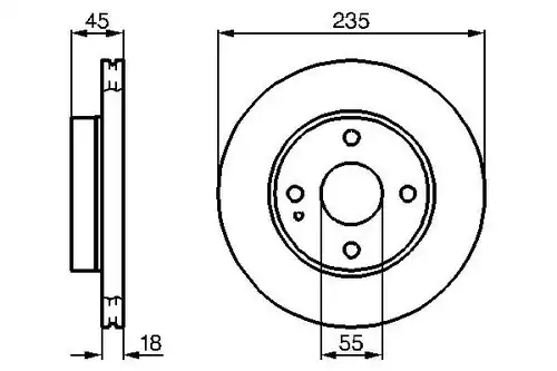 спирачен диск BOSCH 0 986 478 241