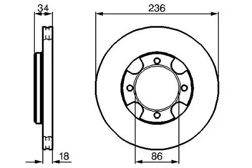 спирачен диск BOSCH 0 986 478 277