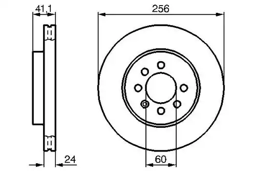 спирачен диск BOSCH 0 986 478 286