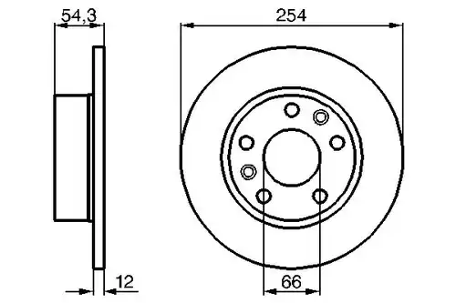 спирачен диск BOSCH 0 986 478 289