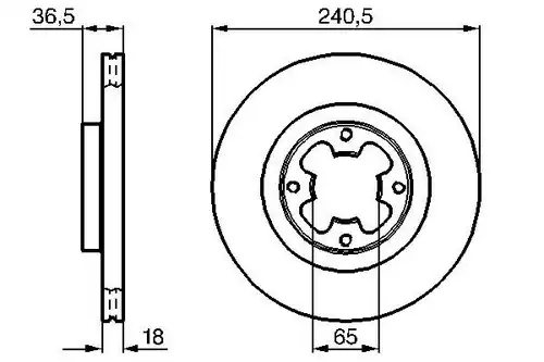 спирачен диск BOSCH 0 986 478 292