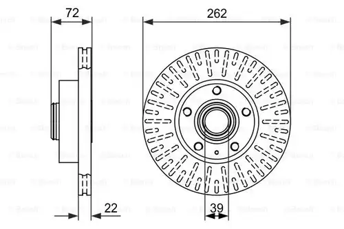 спирачен диск BOSCH 0 986 478 307