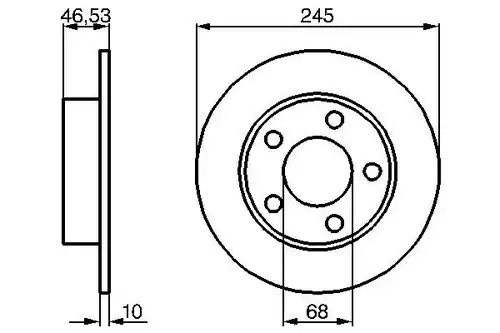 спирачен диск BOSCH 0 986 478 315