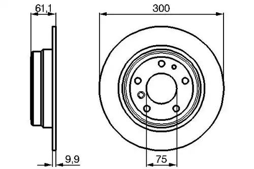 спирачен диск BOSCH 0 986 478 321