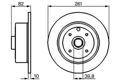 спирачен диск BOSCH 0 986 478 328