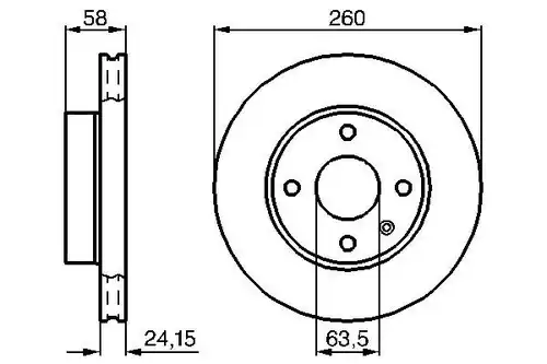 спирачен диск BOSCH 0 986 478 346