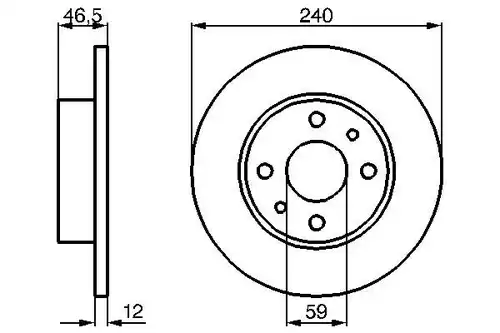 спирачен диск BOSCH 0 986 478 353