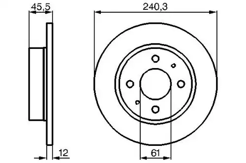 спирачен диск BOSCH 0 986 478 368