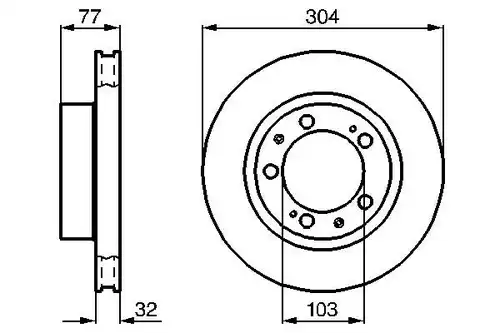 спирачен диск BOSCH 0 986 478 409