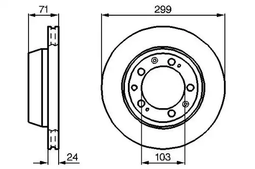 спирачен диск BOSCH 0 986 478 417