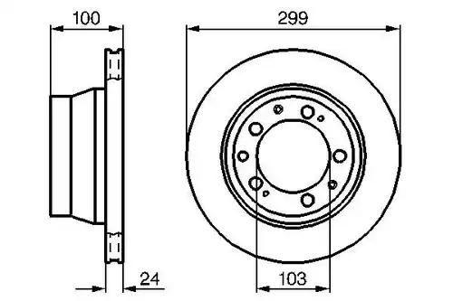 спирачен диск BOSCH 0 986 478 419