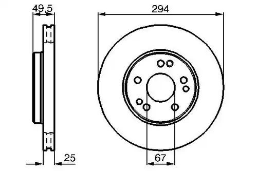 спирачен диск BOSCH 0 986 478 428