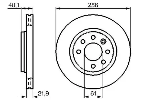 спирачен диск BOSCH 0 986 478 431