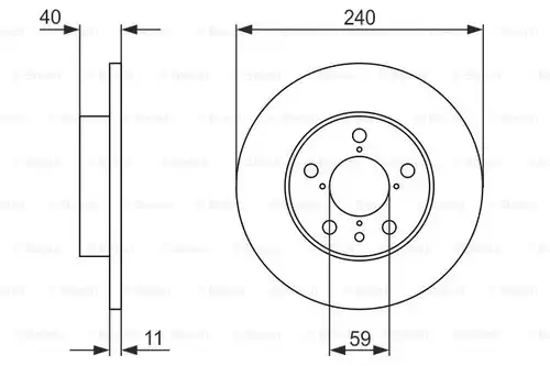 спирачен диск BOSCH 0 986 478 444