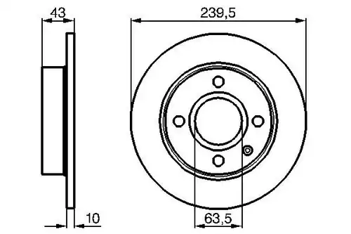 спирачен диск BOSCH 0 986 478 501