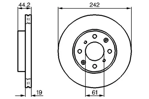 спирачен диск BOSCH 0 986 478 503