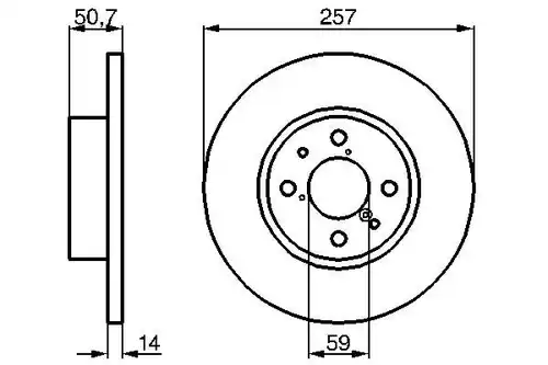 спирачен диск BOSCH 0 986 478 517