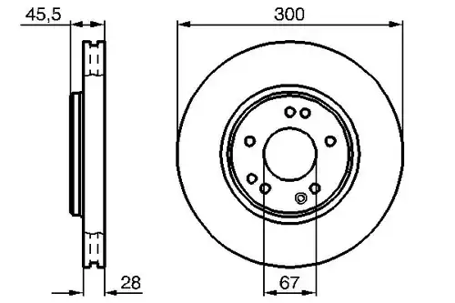 спирачен диск BOSCH 0 986 478 526