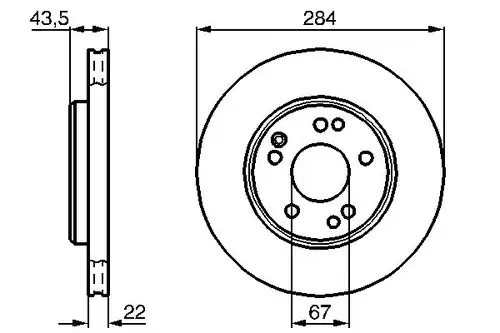 спирачен диск BOSCH 0 986 478 589