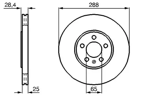 спирачен диск BOSCH 0 986 478 619