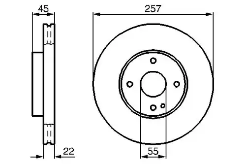 спирачен диск BOSCH 0 986 478 638