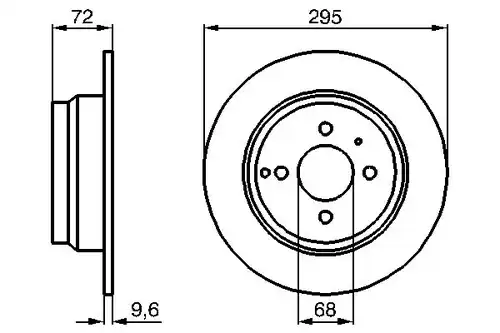 спирачен диск BOSCH 0 986 478 640