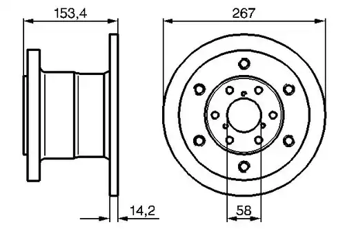 спирачен диск BOSCH 0 986 478 647