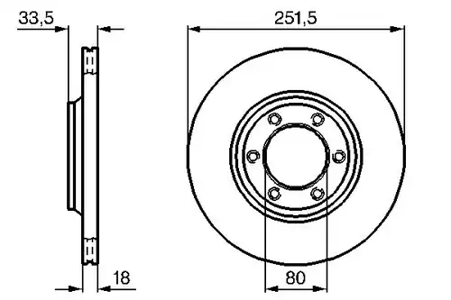 спирачен диск BOSCH 0 986 478 658