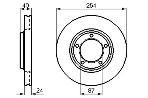 спирачен диск BOSCH 0 986 478 663