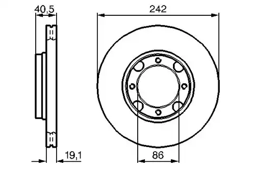 спирачен диск BOSCH 0 986 478 674