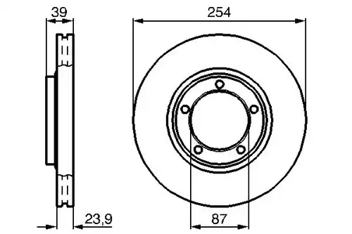 спирачен диск BOSCH 0 986 478 714