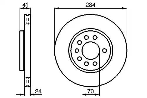 спирачен диск BOSCH 0 986 478 717