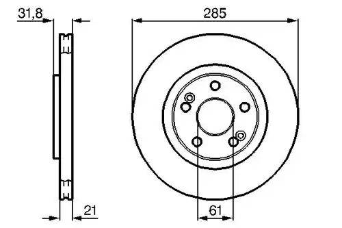 спирачен диск BOSCH 0 986 478 719